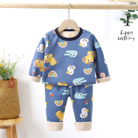 Blue Birdy Fleece Co-Ord Set