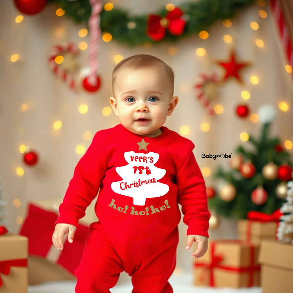 "Custom baby jumpsuit with custom message "
"Soft and comfortable baby jumpsuit Newborn onesie ,Custom baby bodysuit, christmas dress "