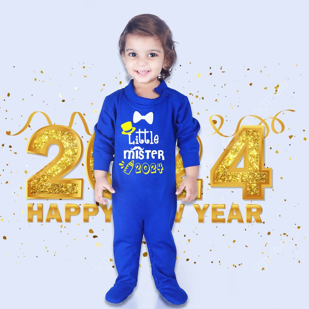 "Cute custom name baby Weellon jumpsuit for Little Mister."