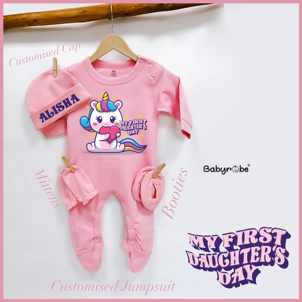 My 1st Daughter's Day Unicorn (Jumpsuit Set)