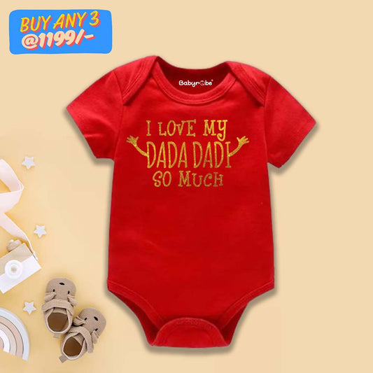 I Love My Dada Dadi So Much Onesie