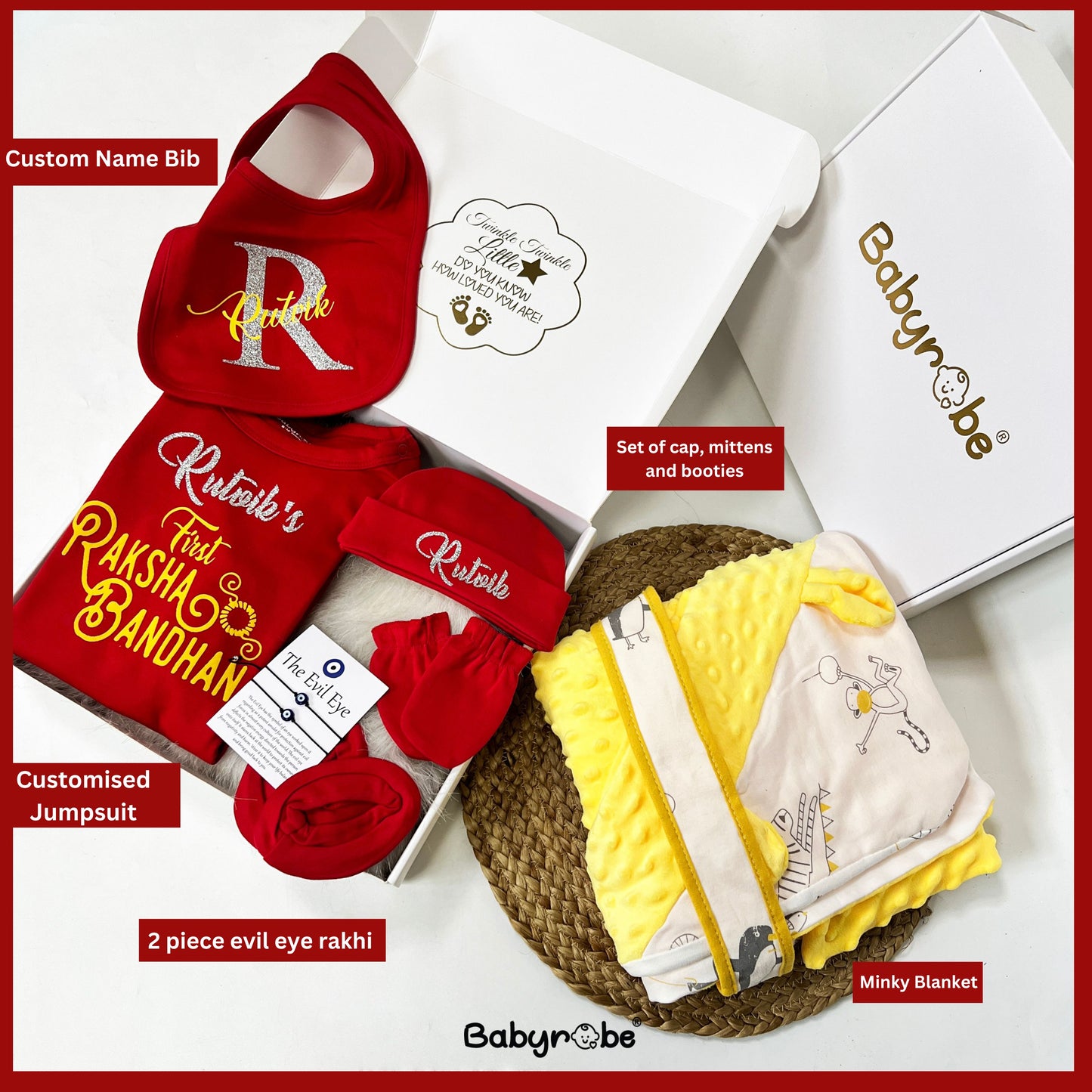 Custom Name First Raksha-Bandhan Gift Box