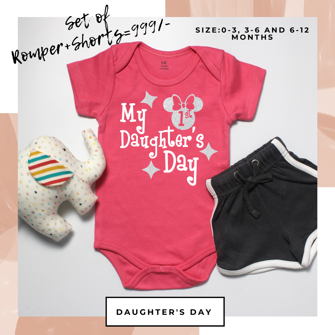 My 1st Daughter's Day (Onesie+Shorts)