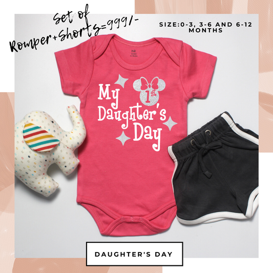 My 1st Daughter's Day (Onesie+Shorts)