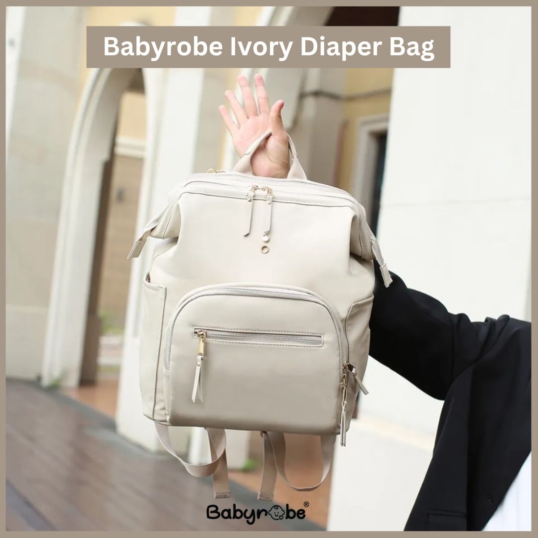 Babyrobe Ivory Diaper Bag Baby robe by namro