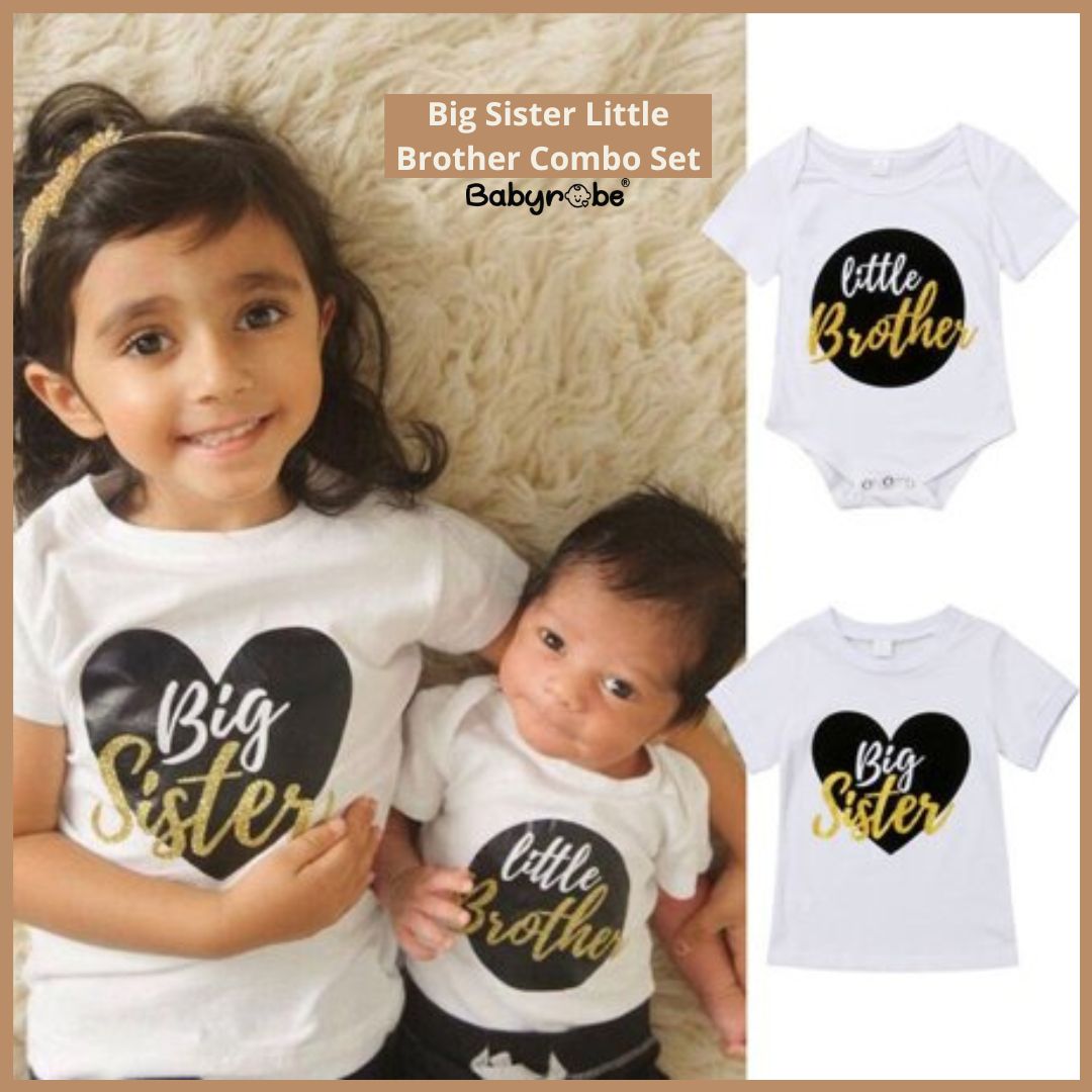 "baby onesies and T-Shirt set with names, perfect for celebrating a special Rakhi."