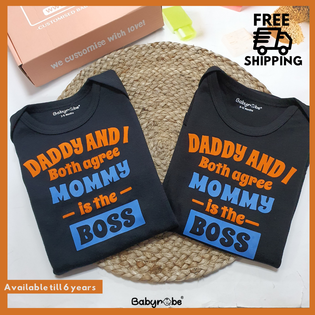 "Personalized baby onesie featuring a unique design and breathable fabric."