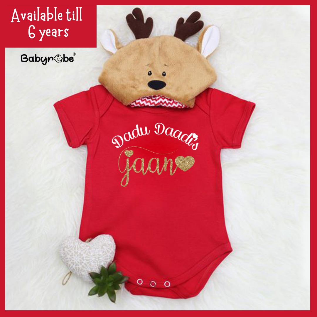 "Personalized onesie for baby, perfect forDadu Daadi's Jaan."