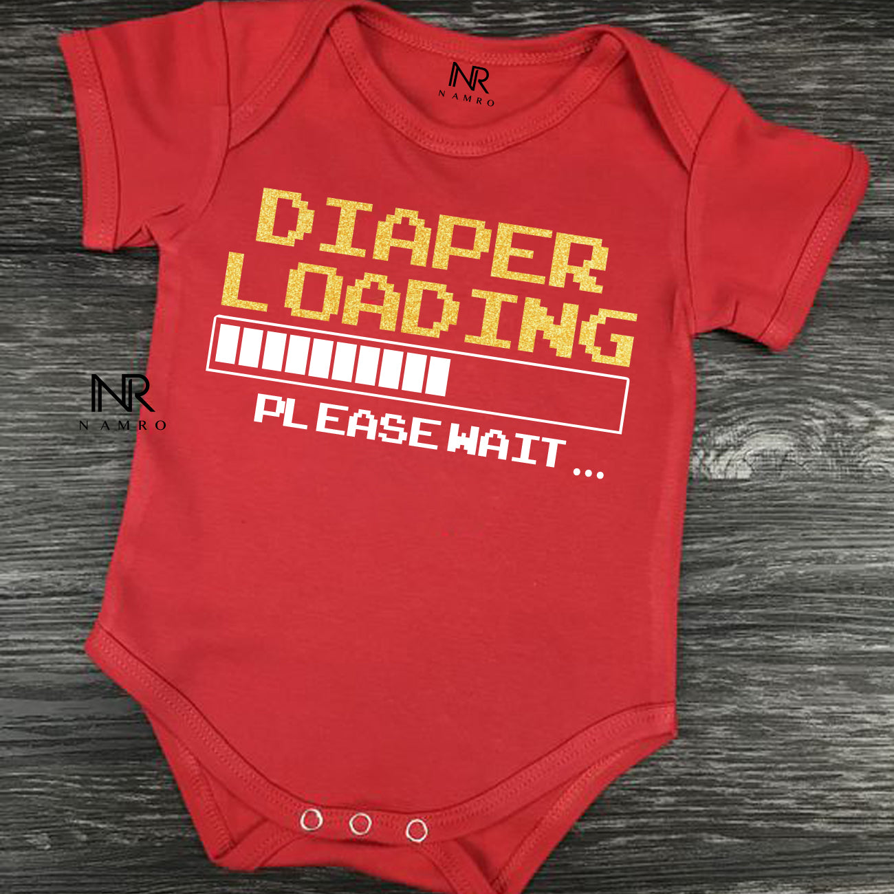 "Cute baby romper with a custom graphic and soft cotton fabric"Eco-friendly baby onesie".