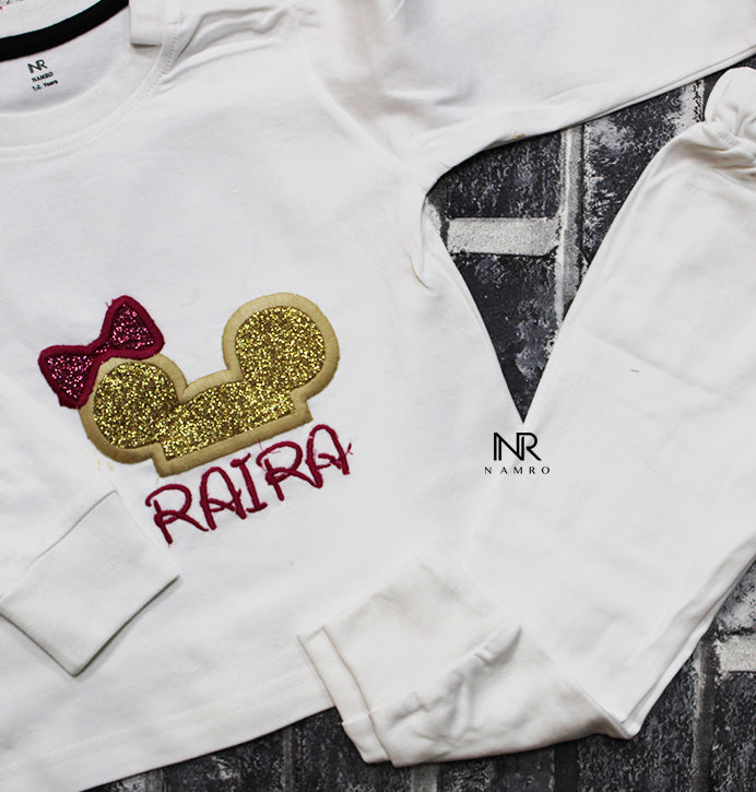 Disney Baby Girl Custom Name (Embroidery)