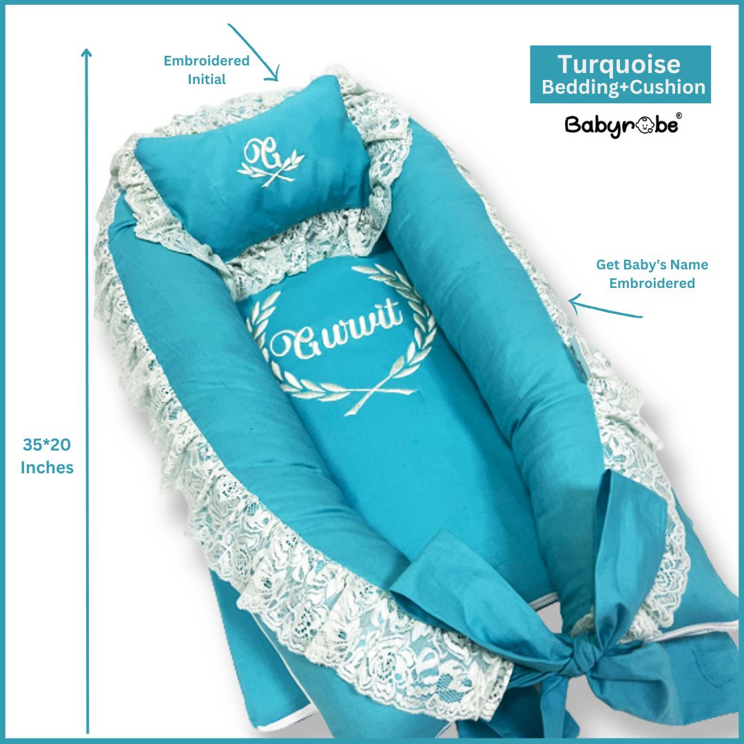 Babyrobe Turquoise Bedding+Cushion