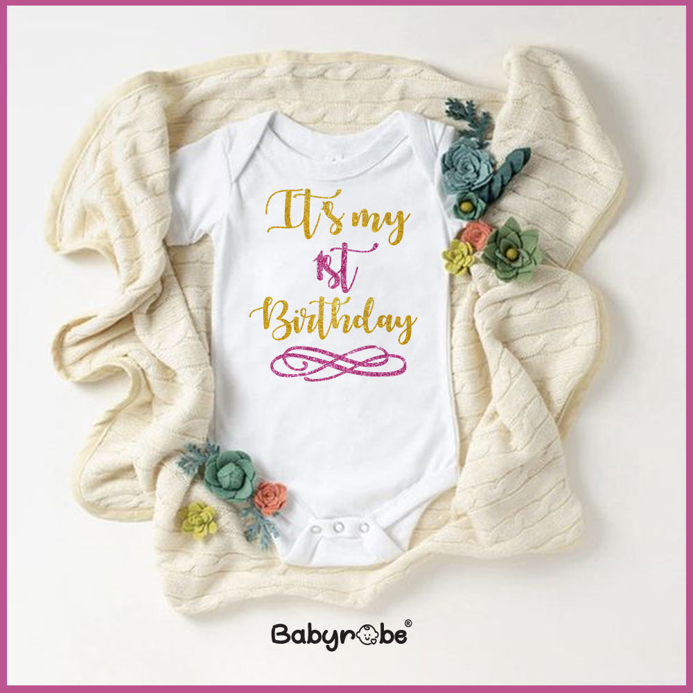 It's My First Birthday – Baby robe by namro1