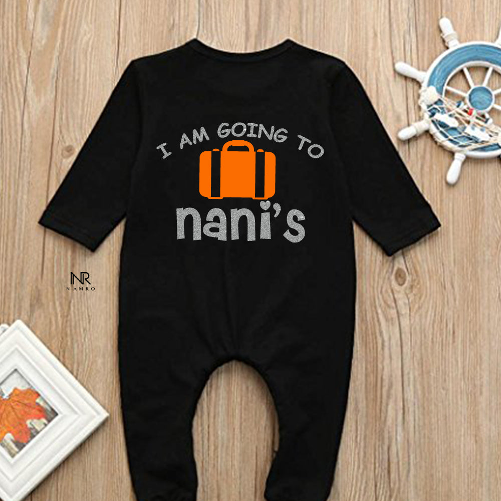 "Soft and comfortable baby jumpsuit with custom name."