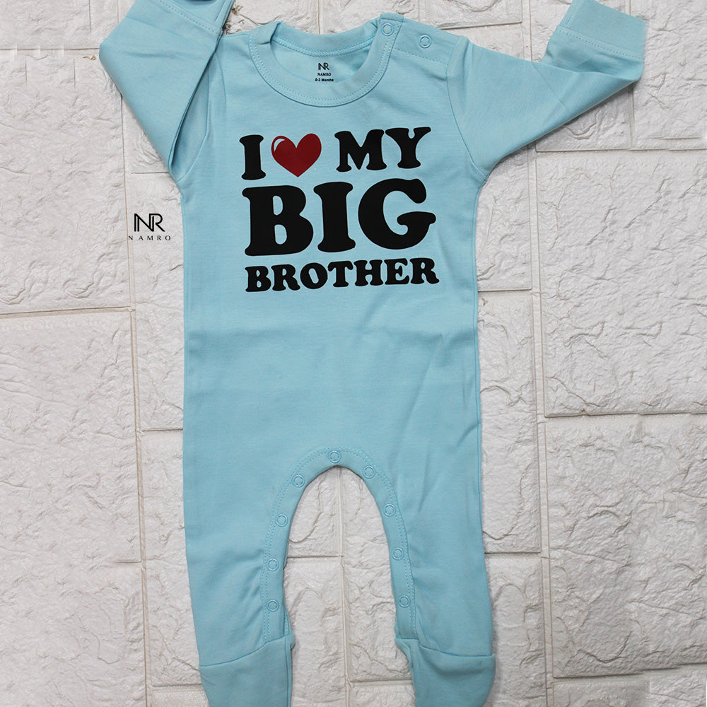 "Soft and comfortable baby jumpsuit with custom name."