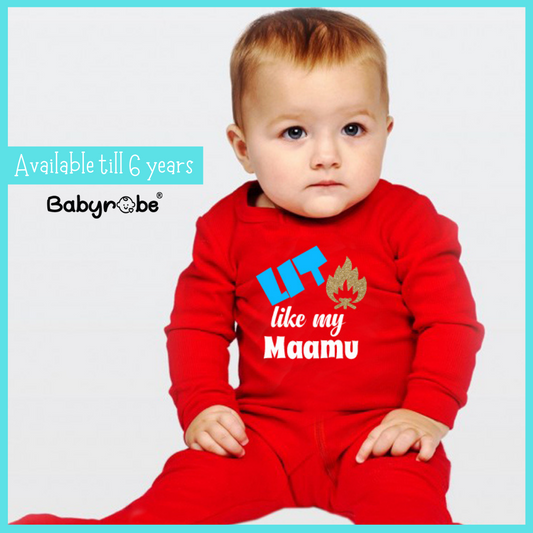 Lit Like My Maamu (6-12 months Woollen Jumpsuit)