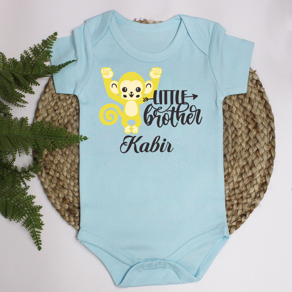 "Soft and comfortable baby Romper with custom name and design."