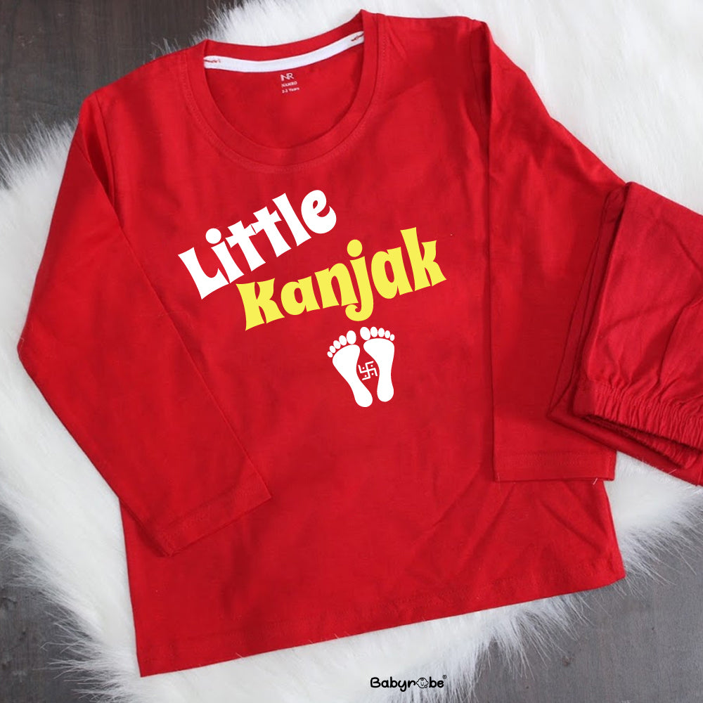 "Personalized T-Shirts & Pajama set for Navratri with custom name."
