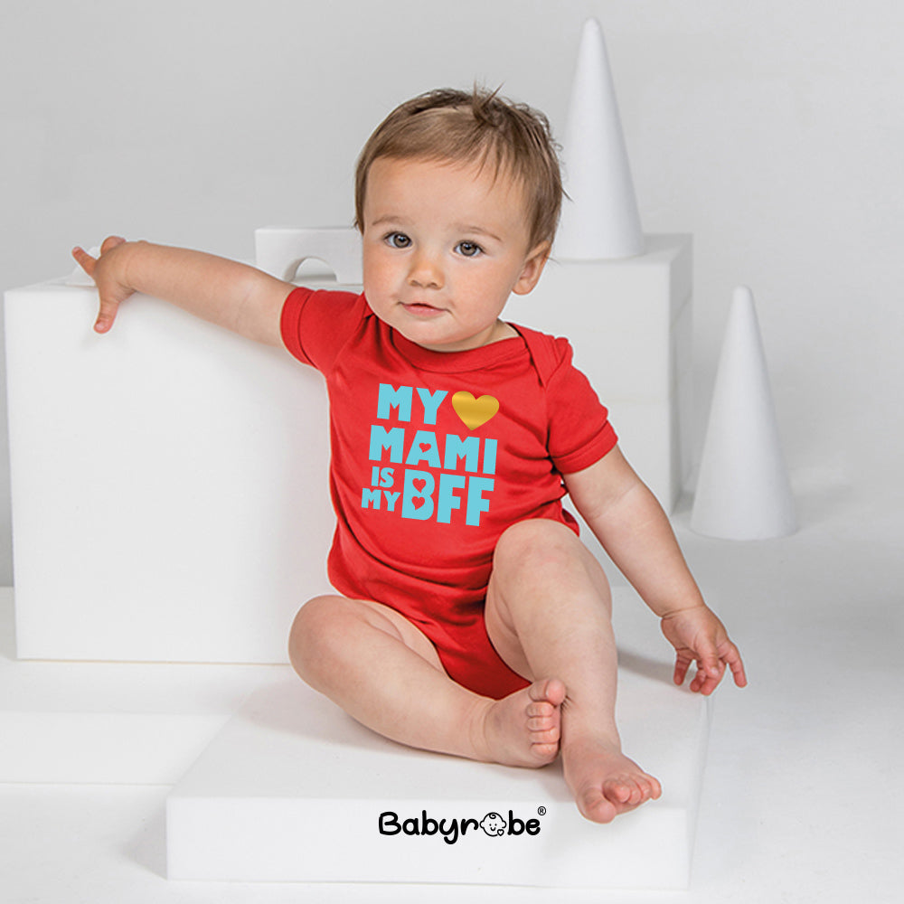 "Soft and comfortable baby onesie with custom name."