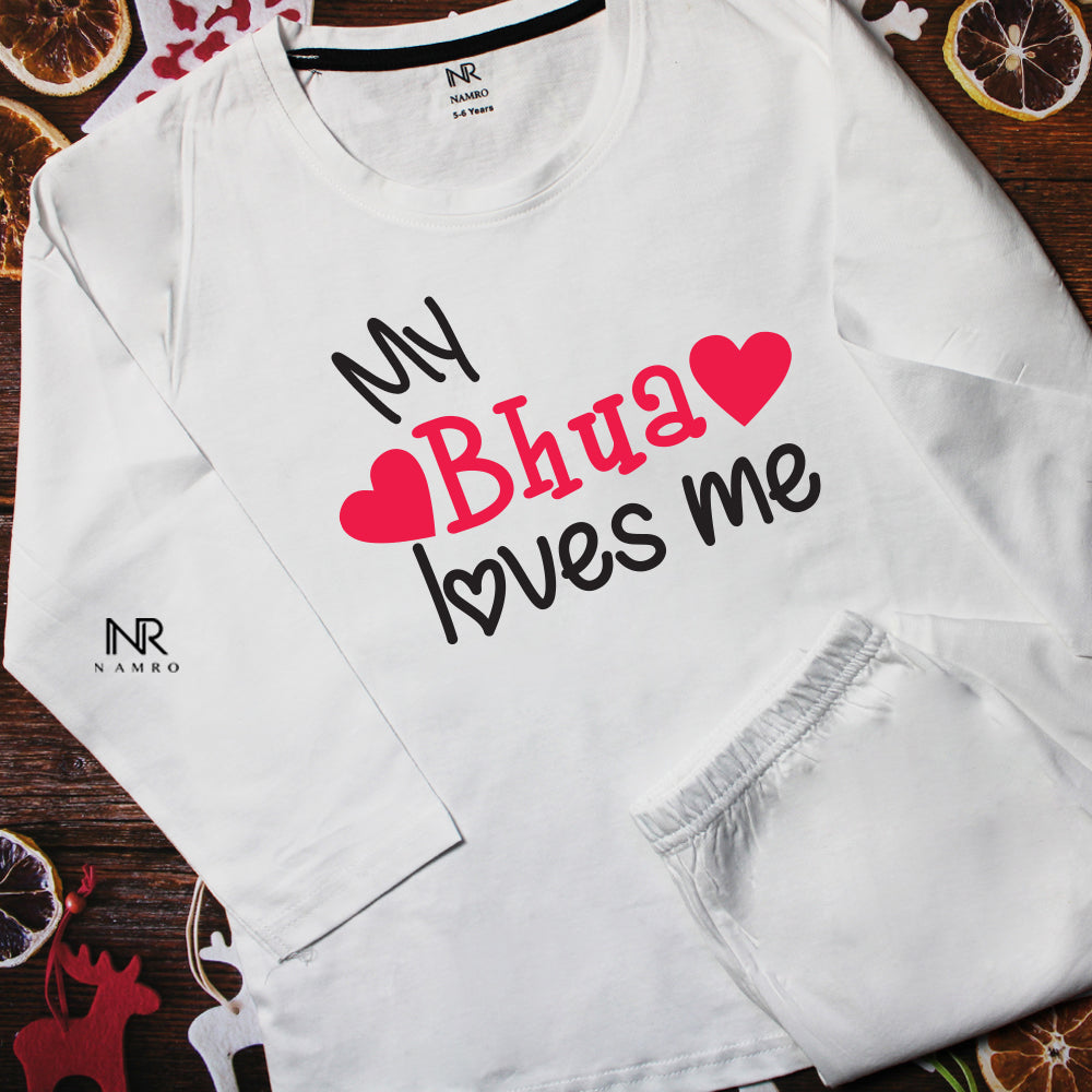 "Cute baby T-Shirt & Pajama set with a custom graphic and soft cotton fabric."