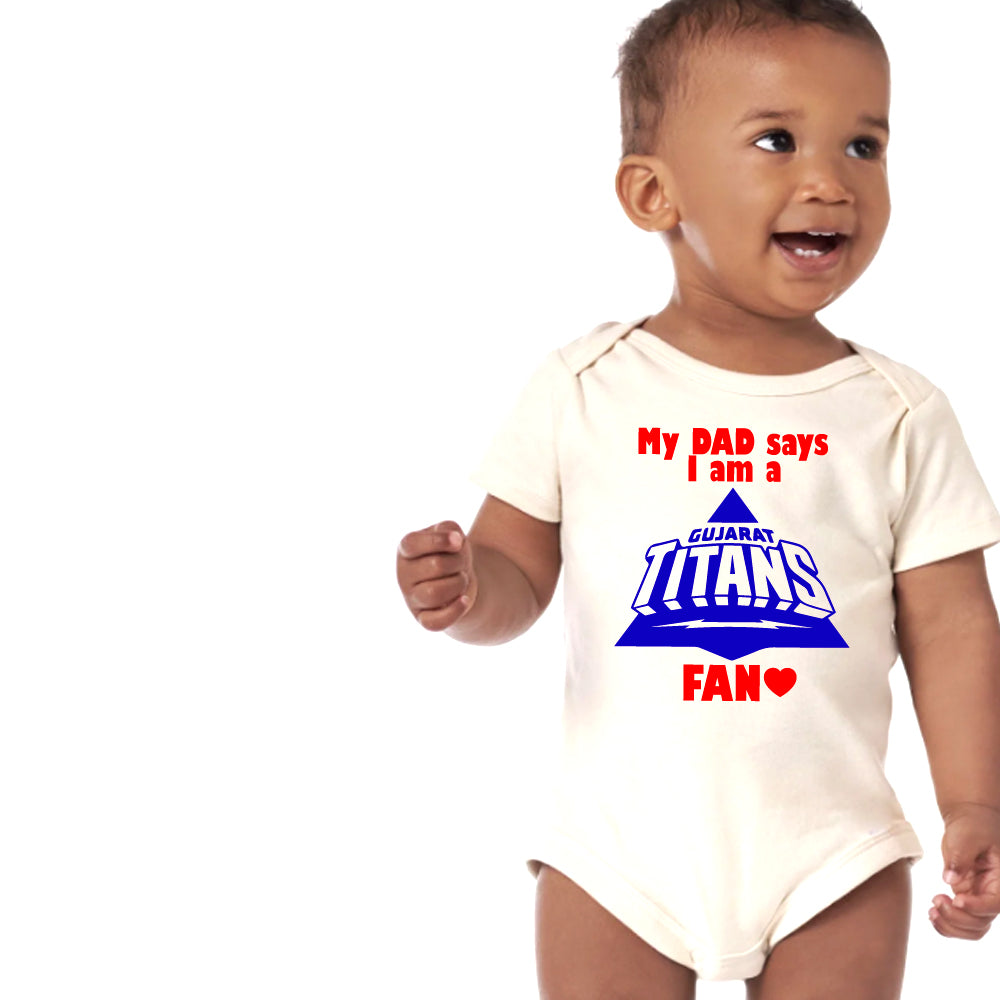 "Customizable IPL baby outfit with name."