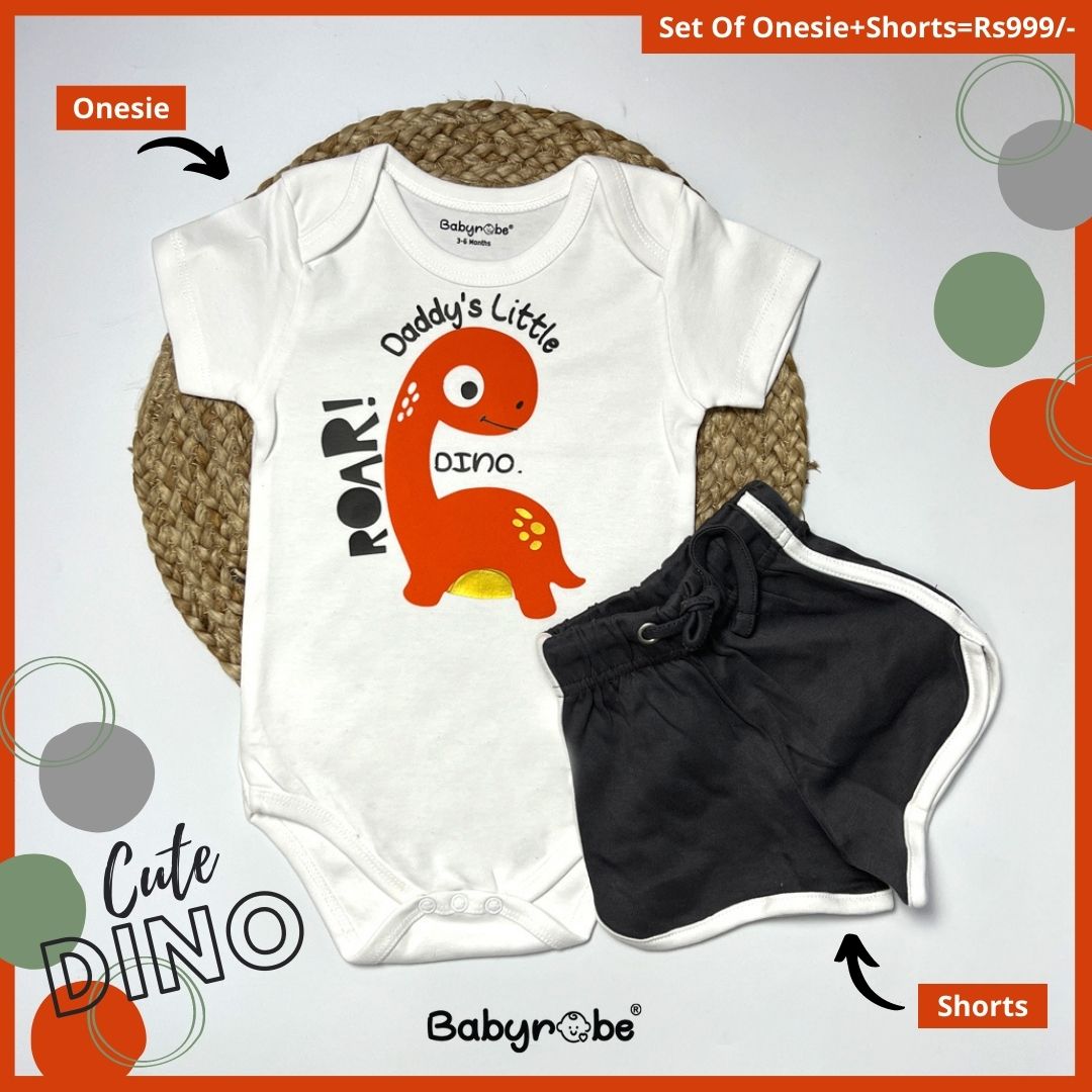 Daddy's Little Dino  (Onesie+Shorts)