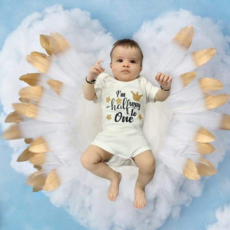 "unique design and breathable fabric, "Soft and comfortable baby romper, Custom baby romper, featuring a fun print"