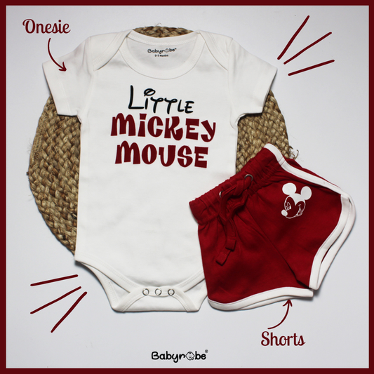 Little Mickey Mouse  (Onesie+Shorts)