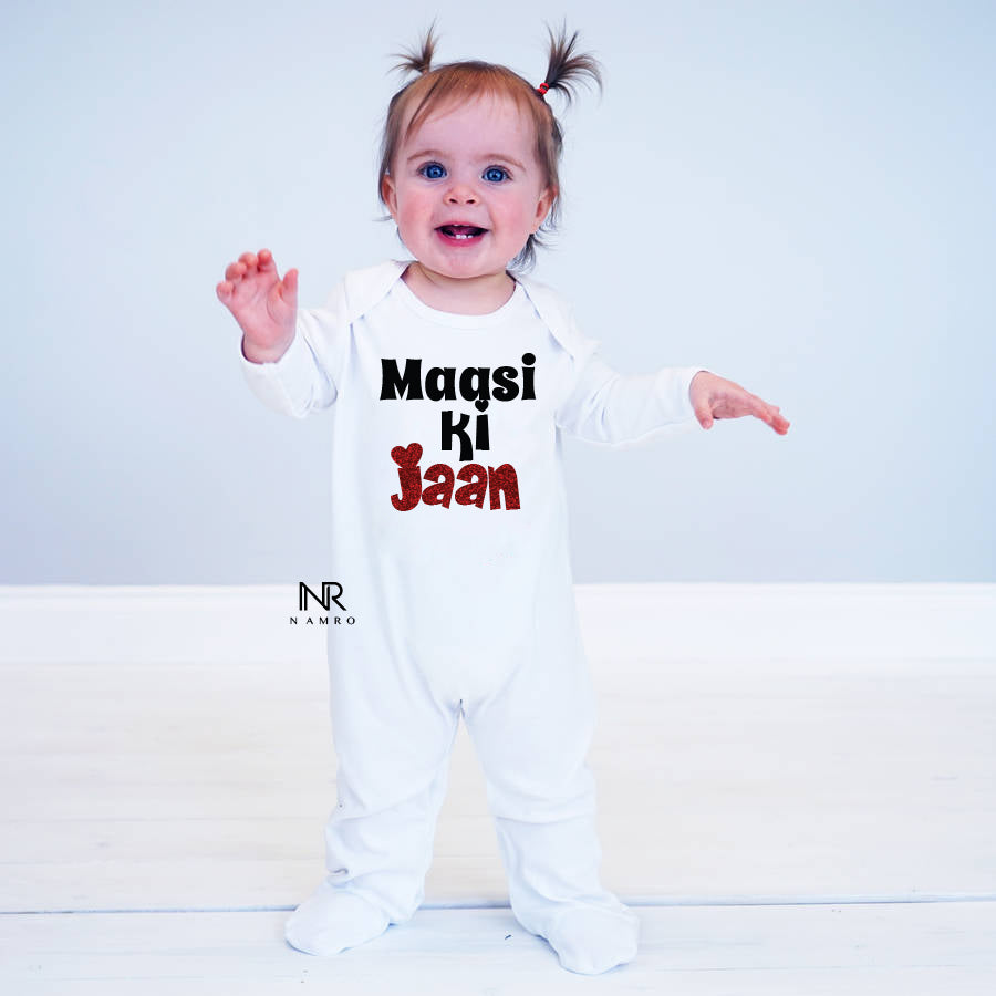 "Baby Jumpsuit with massi design print""Personalized baby jumpsuit with custom name and playful design"