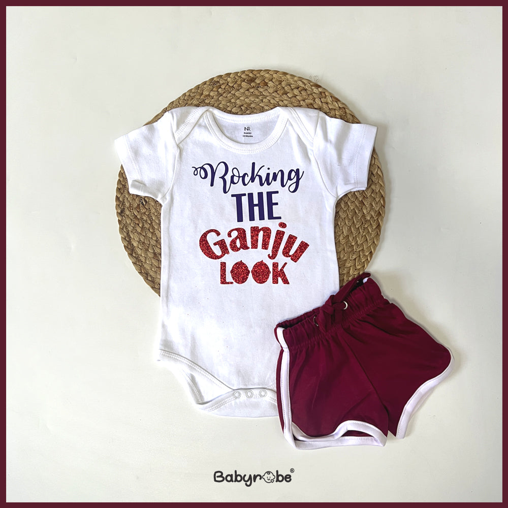 Rocking The Ganju Look (Onesie+Shorts)