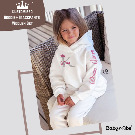 Custom Name Drama Queen  Woolen Set