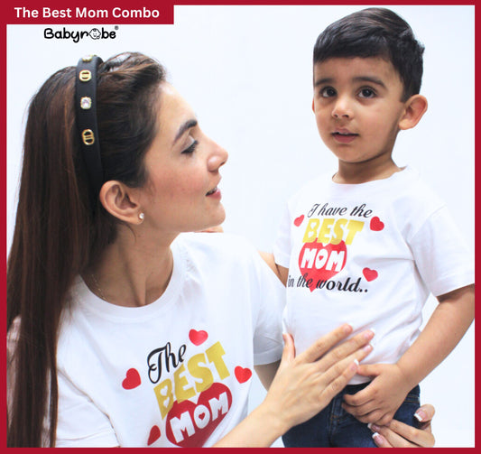 "Celebrate Mother's Day with a personalized baby  combo set ." is pure cotton fabric.