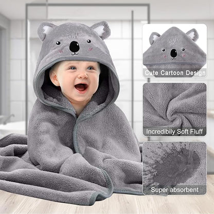 Elephant Hooded Towel (Customise Baby's Name)