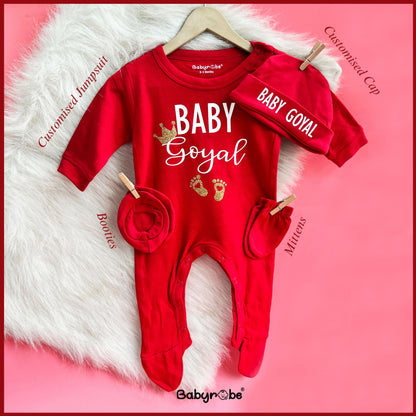 Customizable baby jumpsuit with fun illustrations and tailored fit"
