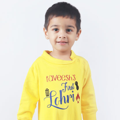 "Personalized baby jumpsuit with custom name and playful design"