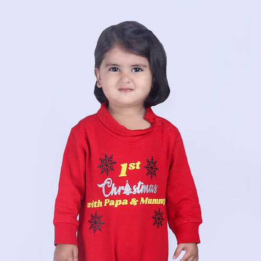 "Custom name christmas Day jumpsuit,  for your little one, Celebrate christmas Day, with a personalized baby jumpsuit "