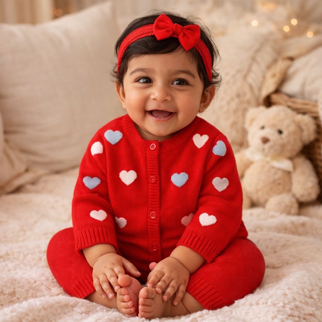Heart Beat Red Co-Ord Set