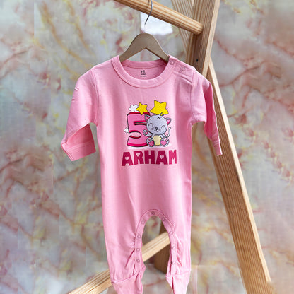Baby romper with personalized message and cute animal design"Soft baby onesie .  Funny baby onesie".