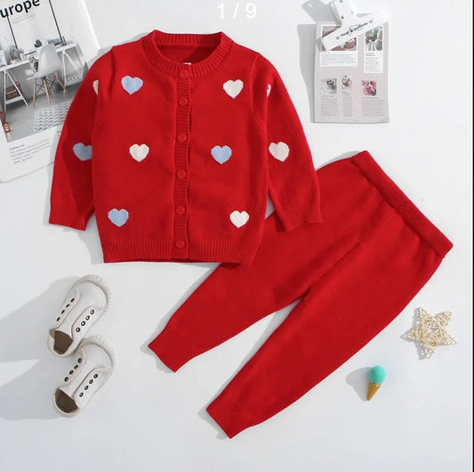 Heart Beat Red Co-Ord Set