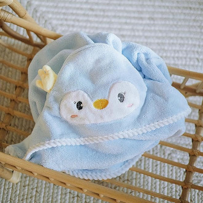 Duckie Blue Bathrobe (Customise Baby's Name)