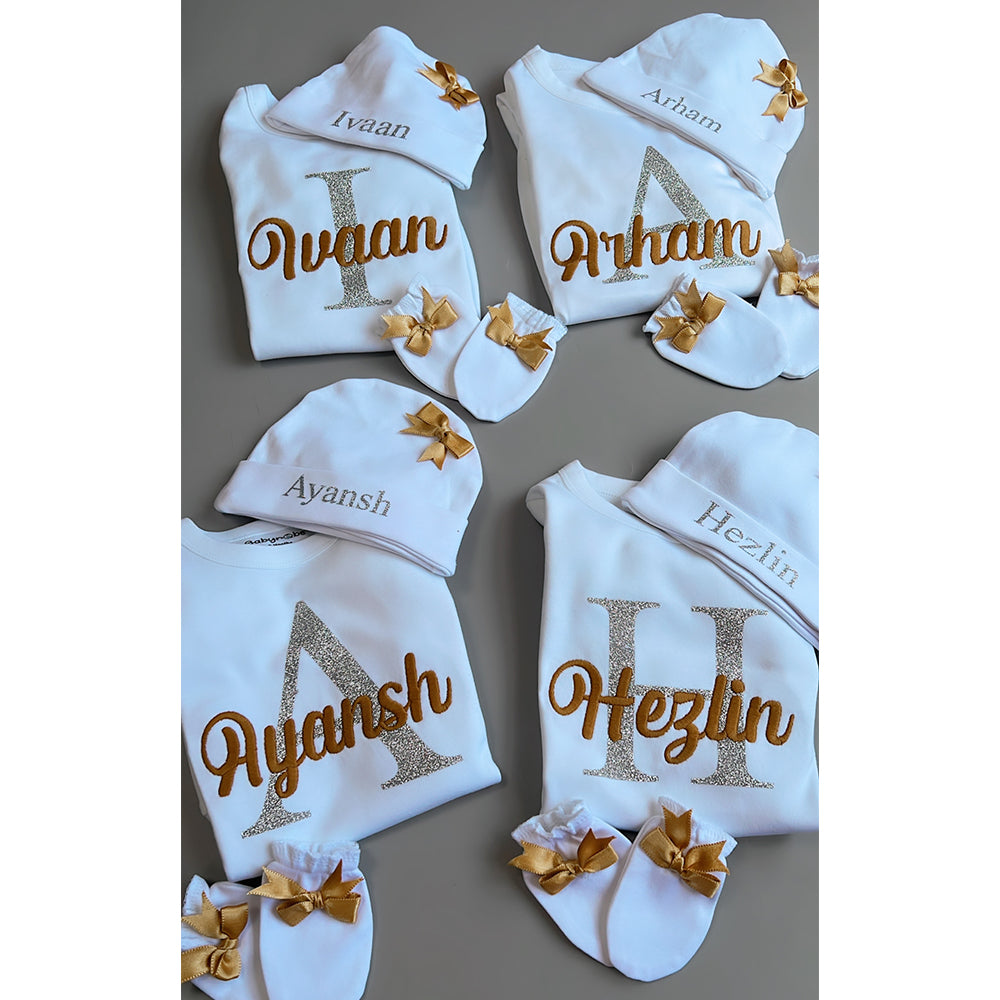 Baby Name Custom Embroidery Set