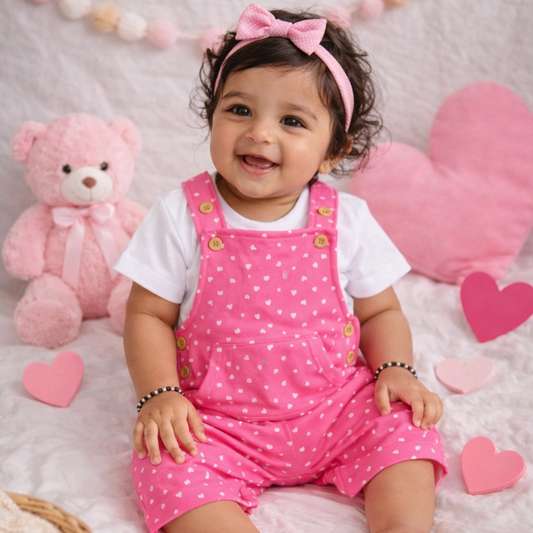 The Heart Beat Dungaree Set