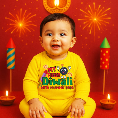 My First Diwali With Mummy Papa