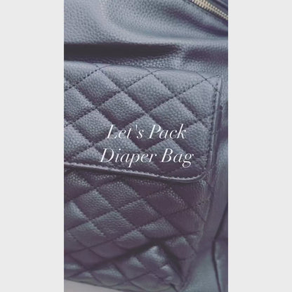 Babyrobe Black Luxe Diaper Bag