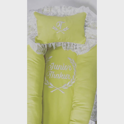 Babyrobe Lime Green Bedding+Cushion