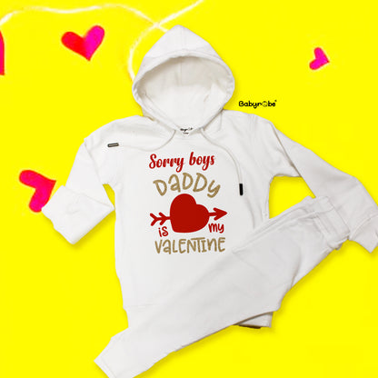 "Custom baby Hoodie+Trackpants Woolen Set  with name and special design for gifts or photo shoots."