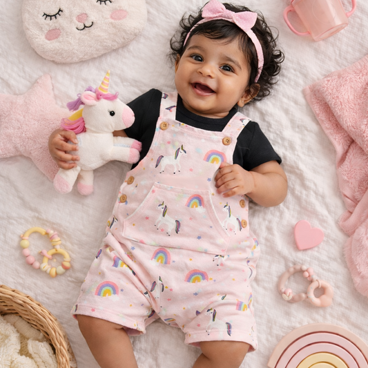 The Unicorn Dungaree Set