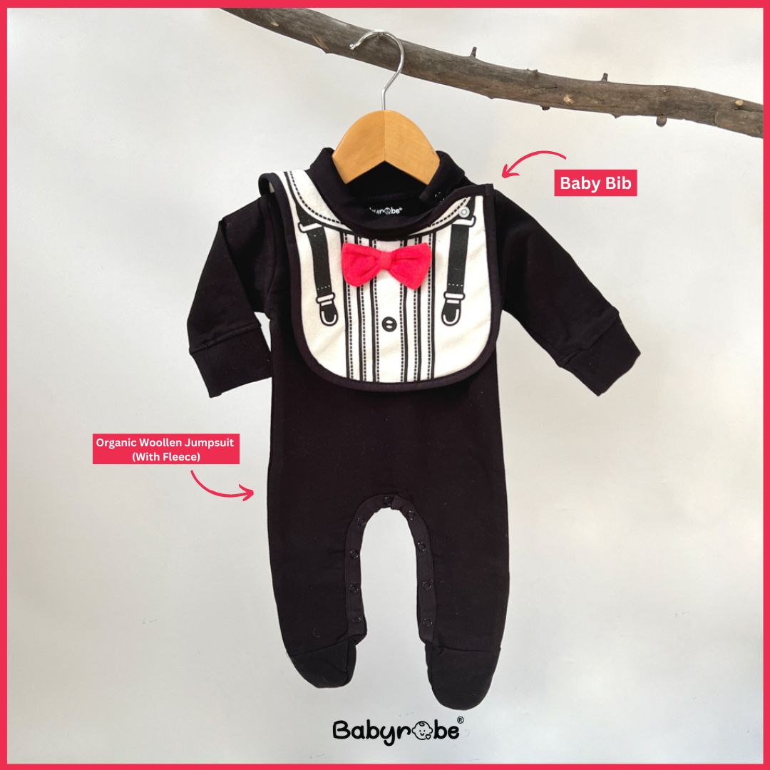 Baby Boy Bib Jumpsuit Set