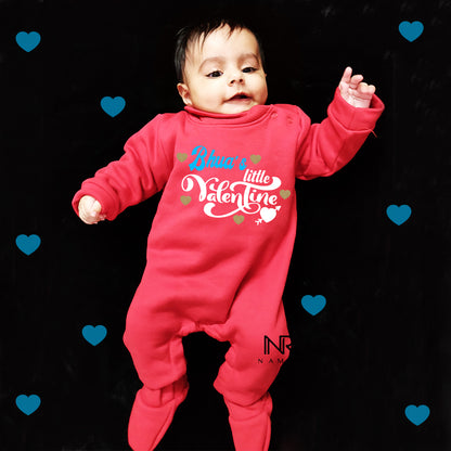 "Sweet custom name weellon jumpsuit for celebrating valentine's day."
