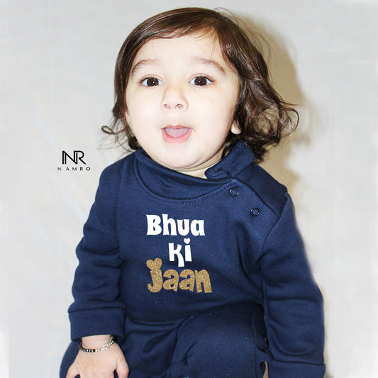 Bhua Ki Jaan (0-3 months Woollen Jumpsuit)