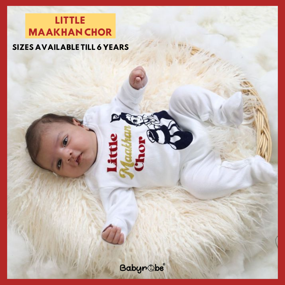 Little Maakhan Chor- Custom Baby Name (At The Back)